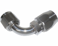 STAINLESS STEEL NONE SWIVEL HOSE ENDS 90, AN: -6