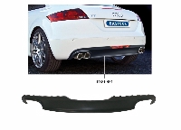 Rear valance insert - can be painted body colour, for 2 x double tailpipes LH + RH, avoid having to cut the original rear valance  