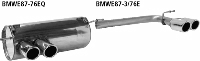Endrohrsatz mit Doppel-Endrohr RH 2 x  76 mm eingerollt 20 schrg ohne M-Heckschrze