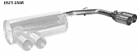 Endrohrsatz mit Doppel-Endrohr RH 2 x  85 mm (im RACE-Look) nur passend fr E82 Coup mit M-Heckschrze