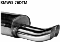 Endschalldmpfer DTM mit Doppel-Endrohr 2 x  76 mm