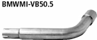 Verbindungsrohr Endschalldmpfer auf Serienanlage auf  50.5 mm