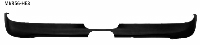 Heckschrzen-Einsatz, lackierfhig, mit Ausschnitt Mitte, fr Doppel-Endrohr Ausgang mittig, macht ein Ausschneiden der Original-Heckschrze unntig. 