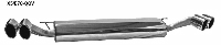 Endschalldmpfer mit Doppel-Endrohr Oval, 2x oval 110x70 mm LH + RH