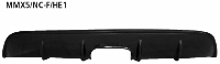 Heckschrzen-Ansatz, mit Auschnitt fr Doppel-Endrohr Mitte (nur passend fr MX5 NC Facelift) Schwarz matt, lackierfhig