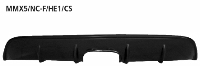 Heckschrzen-Ansatz, mit Auschnitt fr Doppel-Endrohr Mitte (nur passend fr MX5 NC Facelift) Carbon Style