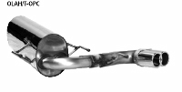 Endschalldmpfer mit Doppel-Endrohr 2 x  76 mm Astra H OPC