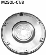 Light weight steelflywheel incl. ring gear 8 holes fixing weight: 5.600 gr.