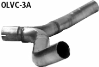 Y-Rear link pipe for 2 rear silencers