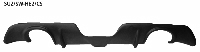 Heckschrzeneinsatz mit Ausschnitt fr 2 x Einfach-Endrohr LH + RH  ab Bj. 2008 Carbon Style