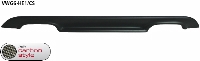 Heckschrzeneinsatz, mit Auschnitt fr 2 x Doppel-Endrohr, schwarz matt, lackierfhig
