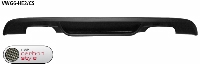 Heckschrzeneinsatz, mit Auschnitt fr 2 x Doppel-Endrohr, schwarz matt, lackierfhig  