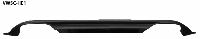 Heckschrzen-Ansatz, mit Auschnitt fr 2 x Doppel-Endrohr Schwarz matt, lackierfhig
