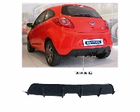 Rear valance insert can be painted body colour, for double tailpipes central exit