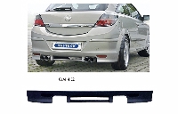 Rear Valance insert can be painted body colour, with cut-out for 2 x double tailpipes Astra H GTC