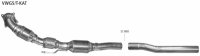 Sports catalytic converter (with general operating licence ABE) Euro 5 / Euro 4 consisting of a turbo link pipe with 2 sports catalytic converters, a link pipe and a fixing clamp (only for 1.8 l and 2.0 l models).