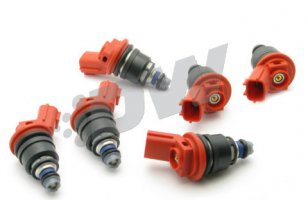 matched set of 6 injectors 270cc/min 
(adaptor kit required for some years)