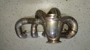 Tubular Manifold for Tial Housing and Tial MVR Garrett TTRS RS3 2.5l