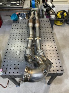 Handwelded 90mm/70mm Downpipe for Audi RS3 8V2