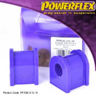 Powerflex Buchsen for Mazda RX7 Generation 3 & 4 Rear Anti Roll Bar Bush 16mm