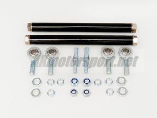 Rear track rods for support frame with ARB