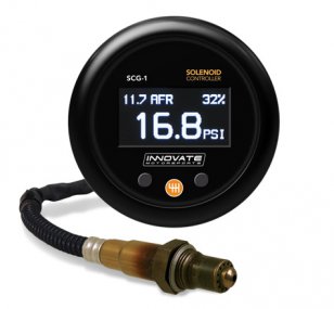 SCG-1: Solenoid Boost Controller, Wideband Air/Fuel Ratio, & Shift Light OLED Gauge (All-in-one)