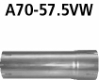 Adapter Komplettanlage auf Katalysator oder Verbindungsrohr auf Serie auf  57.5 mm