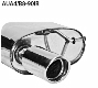 Rear silencer with double tailpipes, cut 20, with inward curl RH 2 x  76 mm