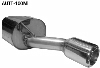 Rear silencer with single tailpipe 1 x  100 mm (machined design similar to instruments)