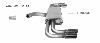 Adapter Endschalldmpfer auf Serienanlage auf  65.5 mm