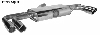 Endschalldmpfer mit Doppel-Endrohr LH + RH, 2 x  76 mm mit Lippe, 20 schrg geschnitten
