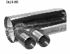 Rear silencer with double tailpipe 2 x  85 mm (RACE-Look) 