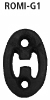 Rubber hanger for rear pipe RH (required 2x)