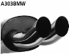 Endschalldmpfer DTM mit Doppel-Endrohr 2 x  76 mm