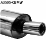 Rear silencer with single tailpipe 1 x  90 mm BMW Compact E36