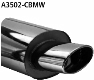 Rear silencer with single tailpipe oval 153 x 95 mm BMW Compact E36