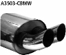 Rear silencer DTM with double tailpipes 2 x  76 mm BMW Compact E36