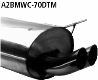 Rear silencer DTM with double tailpipes 2 x  70 mm 318ti Compact