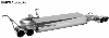 Endschalldmpfer mit Doppel-Endrohr LH+RH 2 x  76 mm 20 schrg geschnitten