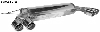 Endschalldmpfer mit Doppel-Endrohr 2 x  76 mm LH + RH, mit Lippe, 20 schrg geschnitten