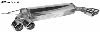 Endschalldmpfer mit Doppel-Endrohr 2 x  76 mm LH + RH, mit Lippe, 20 schrg geschnitten