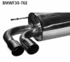 Rear silencer with double tailpipe, cut 20 2x  76 mm