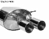 Rear silencer LH with double tailpipe 2 x  90 mm (RACE-Look) 