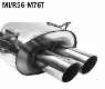 Link pipe front silencer on rear silencer (only required for MI/R56-Q90i)