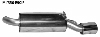 Endschalldmpfer LH mit Einfach-Endrohr 1 x  90 mm 