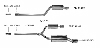 Endschalldmpfer mit Einfach-Endrohr 1 x  90 mm, Ausgang RH 