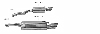 Endschalldmpfer mit Einfach-Endrohr gerade mit Einsatz 1 x  100 mm RH rechts