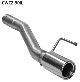 Rear tailpipe with single exit with insert for LH+RH exit, LH 1 x  90 mm