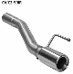 Rear tailpipe with single exit with insert for LH+RH exit, RH 1 x  90 mm