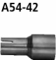 Adaptor rear silencer on original system to  42.0 mm